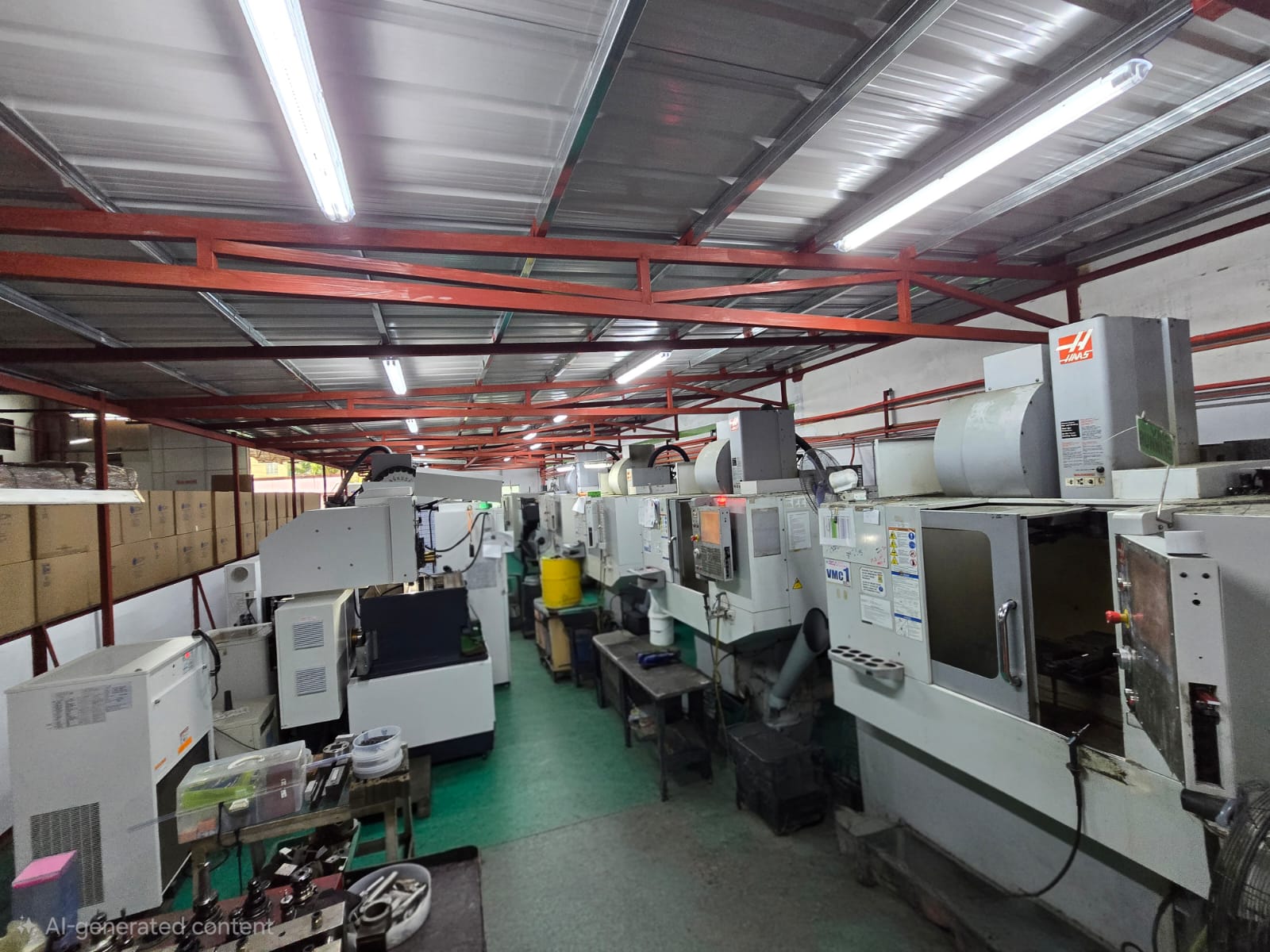 SPI Semicon Asia in-house tool room — CNC machining centers and wire EDM